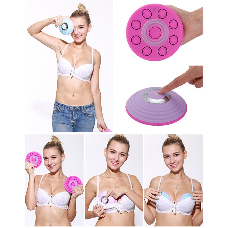 High Quality Good Selling Wireless Control Silicon Electric Relaxing Boob Firming Breast Growth Massager For Health