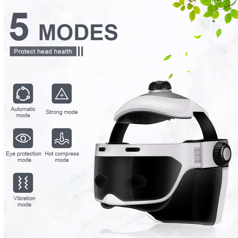 Wholesale Price Portable Electric Automatic Dual Massage Helmet Electric Head Massager