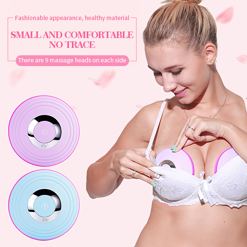 High Quality Good Selling Wireless Control Silicon Electric Relaxing Boob Firming Breast Growth Massager For Health