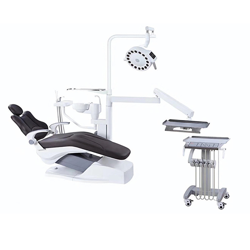 Promotion dental chair and dental unit full set with woodpecker N2 scaler handpiece,compressor,intraoral camera,curing light