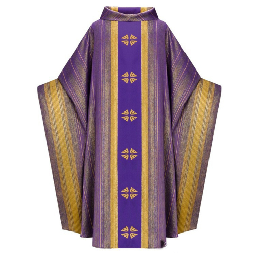 Men Vestments Printed Chasuble and Stole Christian Priest Robe Long Cassocks for Clergy Men Priest Costume Pullover Prayer Robe