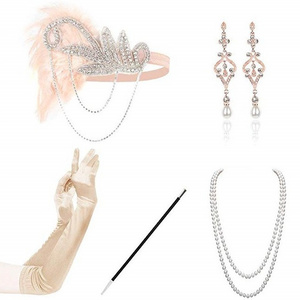 ecoparty 1920s Charleston Ladies 20s Gatsby Burlesque Flapper Costume Accessory Set