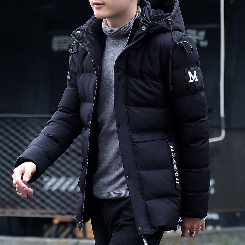 2024 Fashion New Winter Jacket Men Thicken Warm Parkas Hooded Coat Fleece Jackets Outwear