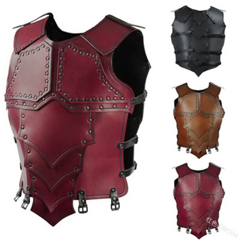 Medieval Knight Samurai Costume Leather Chest Armor Protector Larp Battle Gear Accessory Dragon Scale Breastplate For Men