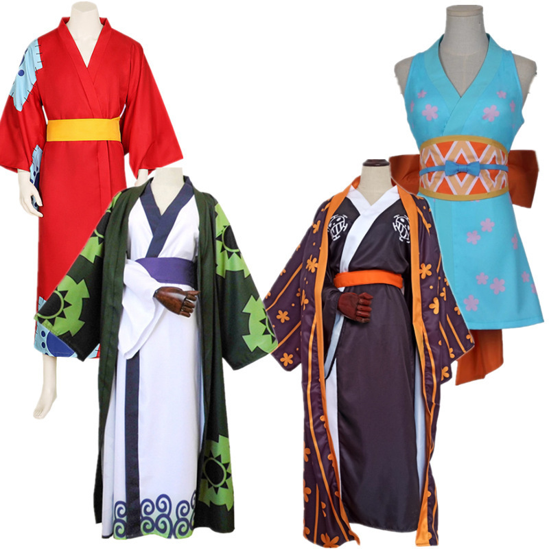 Anime Cosplay One Piece Roronoa Zoro Coat Nami Costume Cloak Robe For Adult Anime Kimono Haori