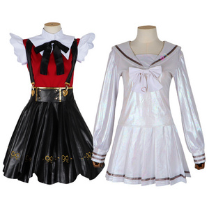 Game NEEDY GIRL OVERDOSE KAngel Cosplay Costume Lolita Girls Laser JK Sailor Suit School Uniform Long Sleeve