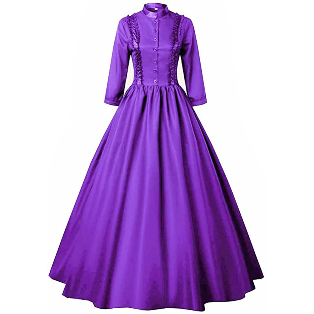 Medieval Retro Punk Gothic Court Princess Dress Royal Lady Ball Dress Elegant Vampire Devil Victorian Costume