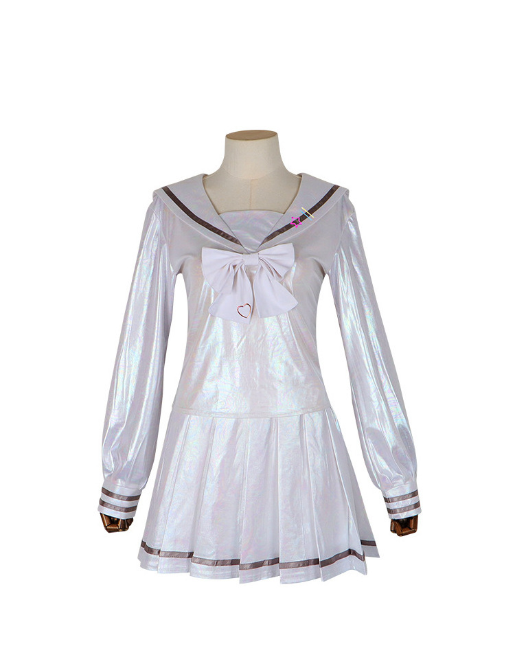 Game NEEDY GIRL OVERDOSE KAngel Cosplay Costume Lolita Girls Laser JK Sailor Suit School Uniform Long Sleeve