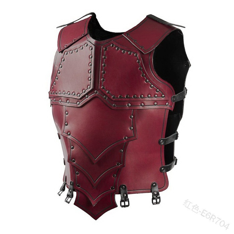 Medieval Knight Samurai Costume Leather Chest Armor Protector Larp Battle Gear Accessory Dragon Scale Breastplate For Men