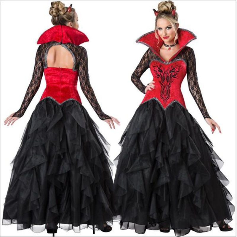 Halloween Costume Sexy Vampire Costume Women Masquerade Party Cosplay Gothic Halloween Dress Vampire Role Play Clothing Witch