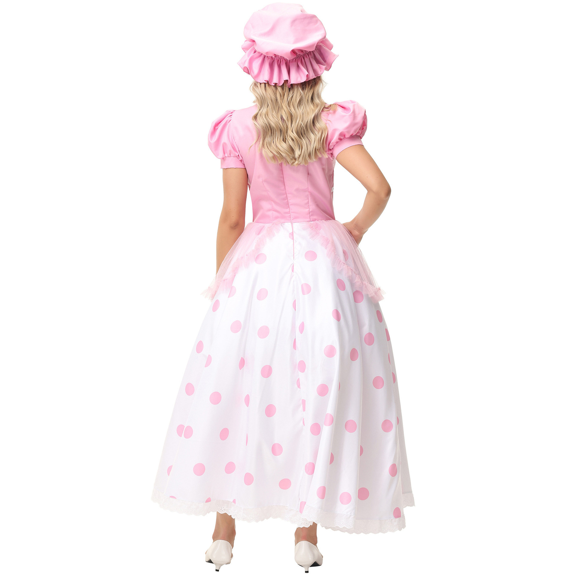 2024  New Design Women Halloween Carnival Costumes Adult Girl Performance Honey Princess Dress with Hat