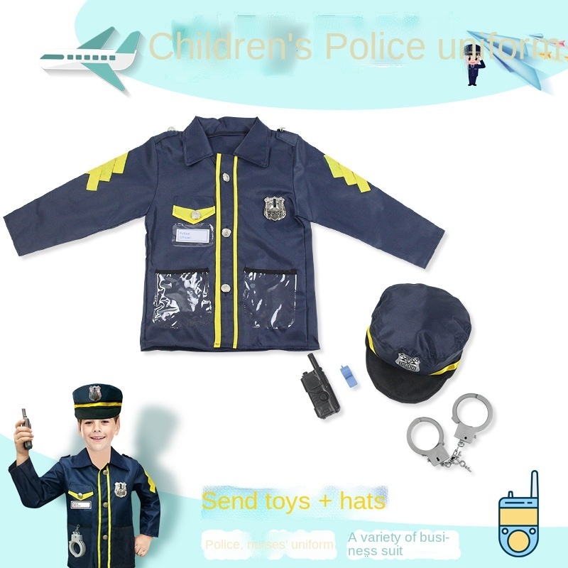 Children doctor uniform cosplay child/firefighter/pilot engineer/cook/nurse cosplay costume ecoparty