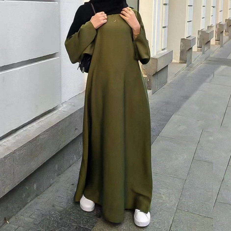 Muslim Women's Abaya Long Full Sleeve Islamic Dresses Clothing Modest Outfits Floor Length Tassel Dress Arabic Style Gown