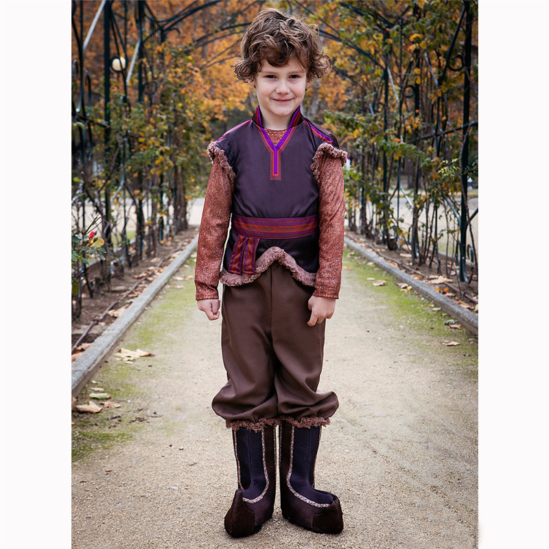 Kristoff Costume Cosplay Kids Ice Master Uniform Christmas Costume for Kids