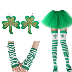 Ecoparty St. Patrick's Day Irish Goblin Elf Cosplay Uniform  Magician Dress Up Halloween Party  Outfit