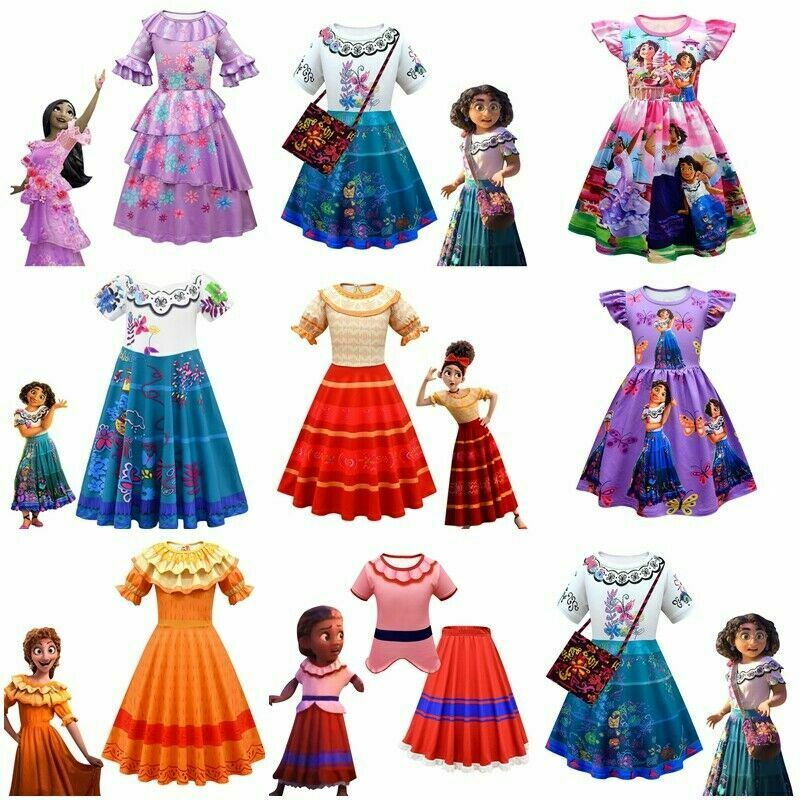 2022 New Charm Mirabell Madrid Animation Costume Girls Princess Dress Halloween Carnival Cosplay Costume ecoparty