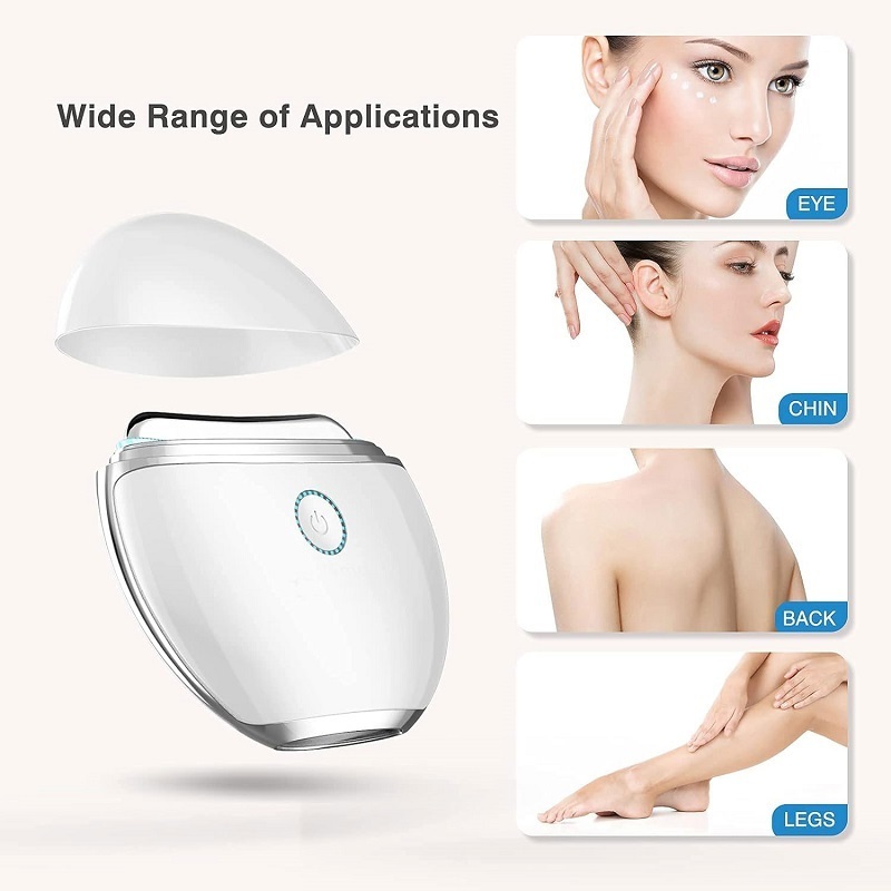 Electric EMS Gua Sha vibration heating Gua Sha lift led color therapy portable face and neck massage