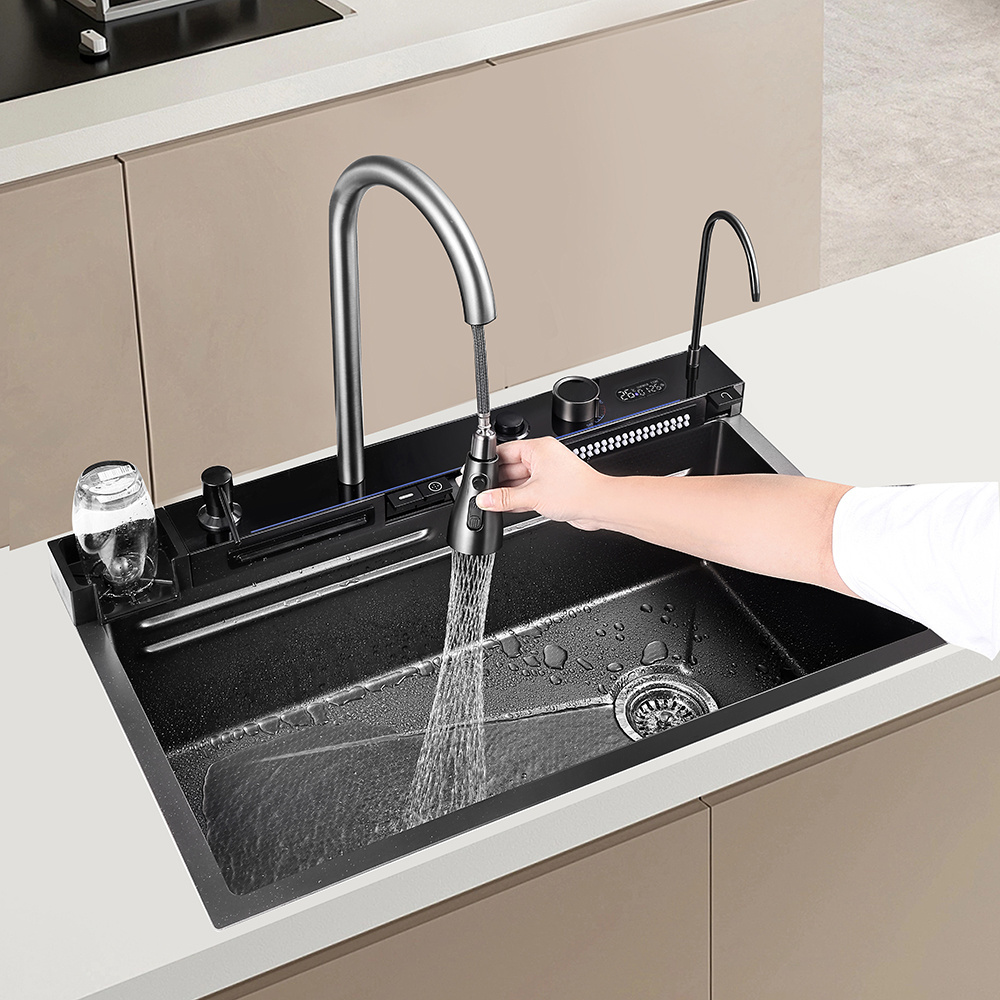 Modern Multi-functional Kitchen SUS304 Kitchen Sink Large Under Mount Single Bowl Kitchen Sink