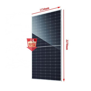 JA Hot Sale  DEEP BLUE 4.0 n-type Double Glass Bifacial Black  Modules 595W Solar Panels For In Stock