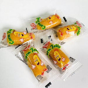 Candy Wholesale Individually Wrapped Corn Jelly Soft Gummy Candy Chewy Gummy Corn Kukurz Candy Fupaiyuan