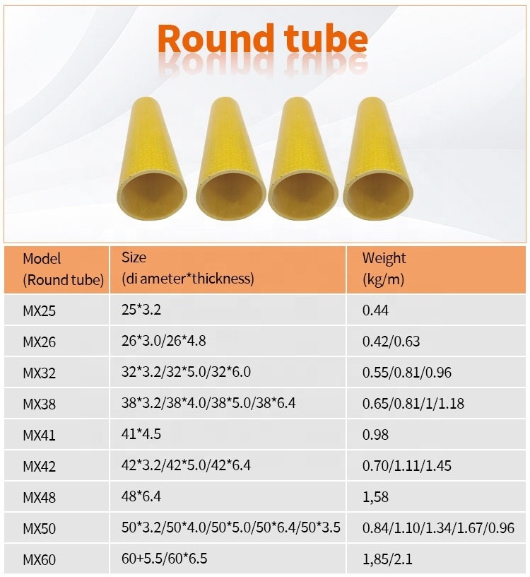 Plastic FRP GRP Pipe Tube Factory Customized Frp Pultruded Profile Pultruded FRP Fiberglass Rectangular Square Strong Tube