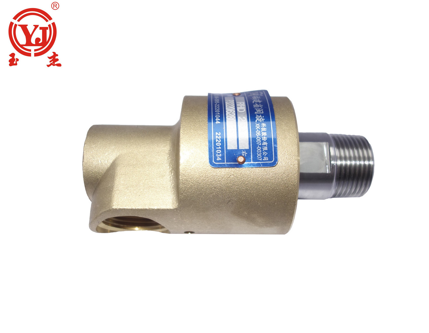 BSP NPT thread brass pipe cooling rotary joint water rotating