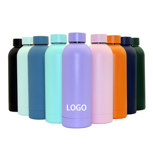 Custom Logo 750ml Small Mouth Matte Single Wall Stainless Steel Sport Water bottle