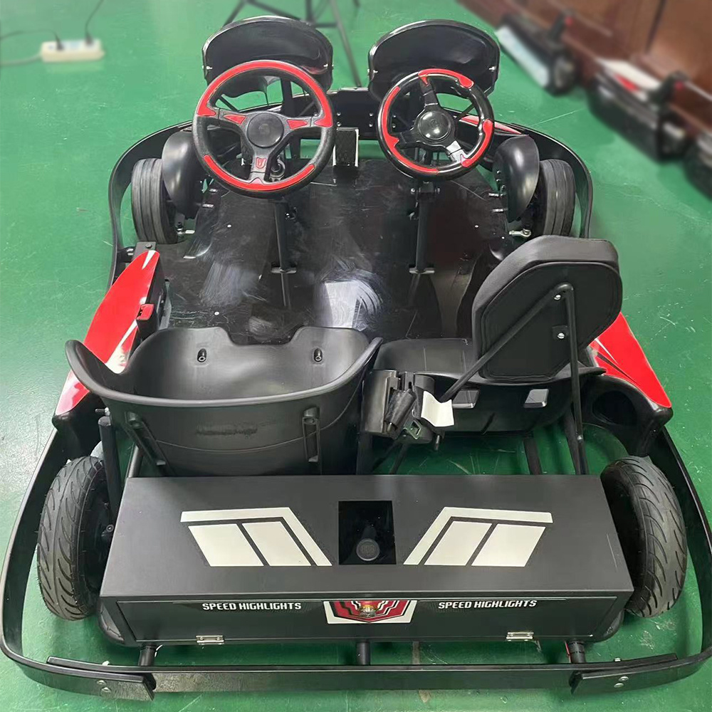 Go Karting Machine Electric Off Road Chassis Frame with 4 Wheel Racing 2 seater Karts for Familly