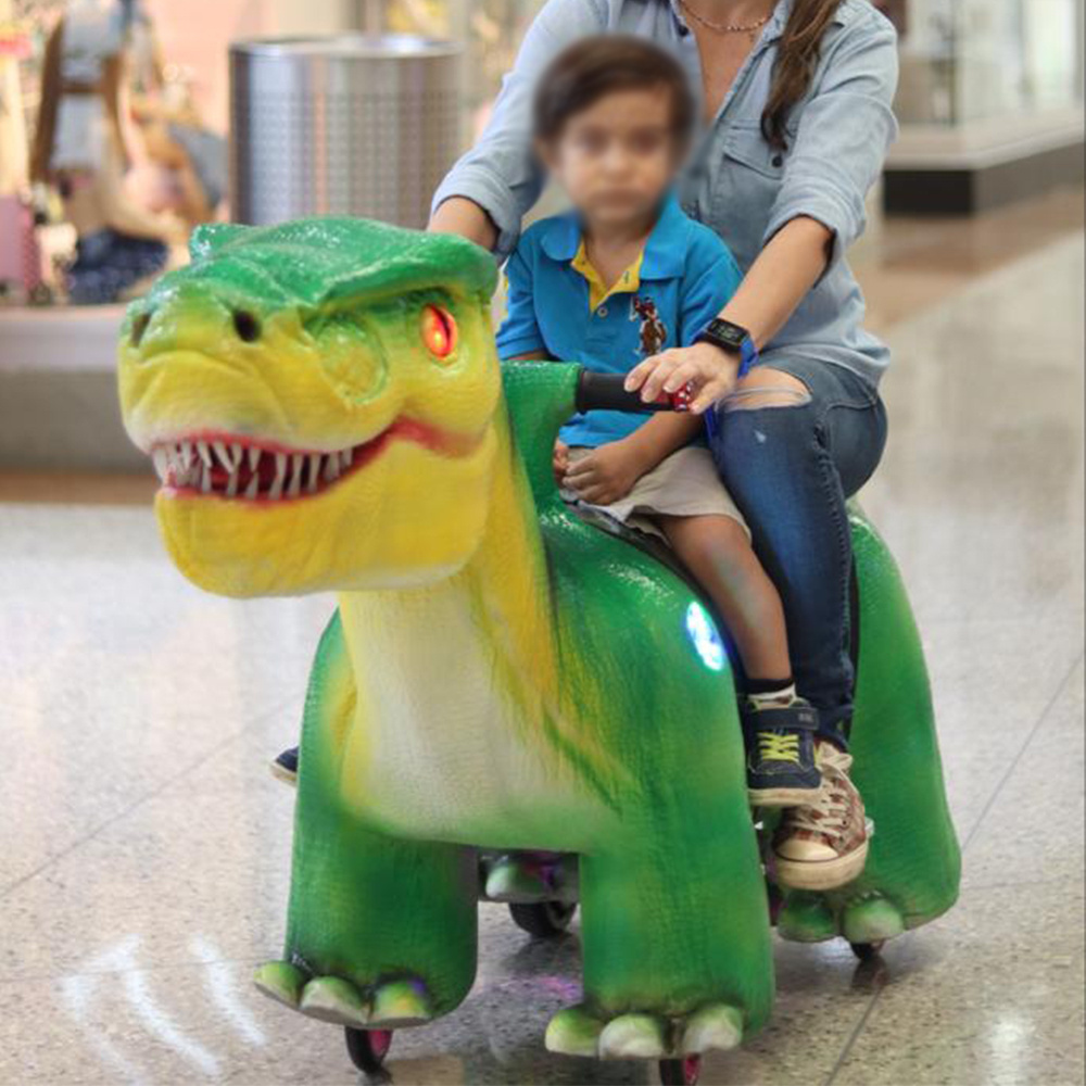 SIBO Popular Kids Dinosaur Ride Animal Shopping Mall Playground Walking With Ride On Dinosaur Game Rides