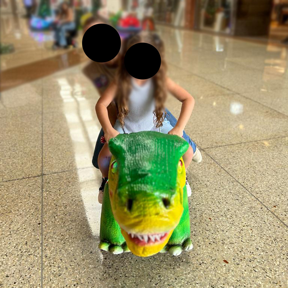 Amusement Park Playground Kids Rides Coin Operated Walking Dinosaur For Sale