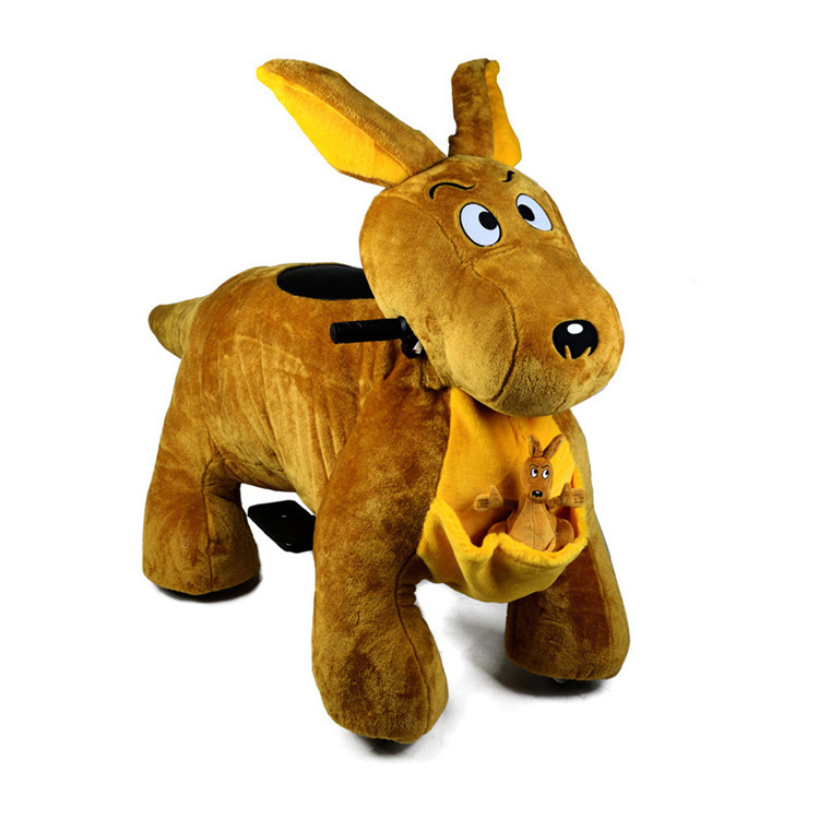 Minye Factory Direct Electric Horse Riding Animals Ride Coin-operated Plush Animal Scooters On Sale