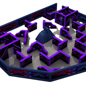 Customized Inflatable Maze Game Inflatable Laser Tag Arena For Outdoor