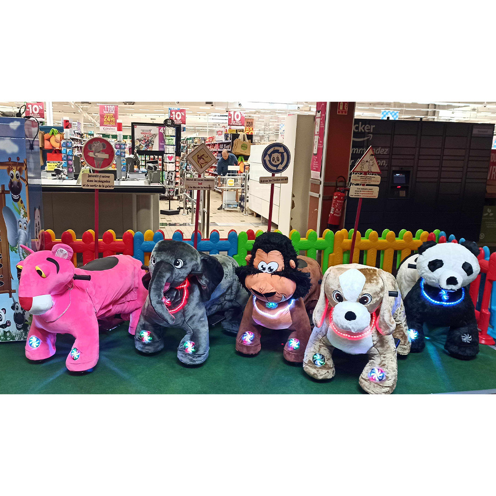 SIBO Mechanical Plush Electronic Toys Ride On Horses Toy Animals Ride For Mall