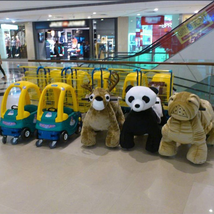 SIBO Mechanical Plush Electronic Toys Ride On Horses Toy Animals Ride For Mall