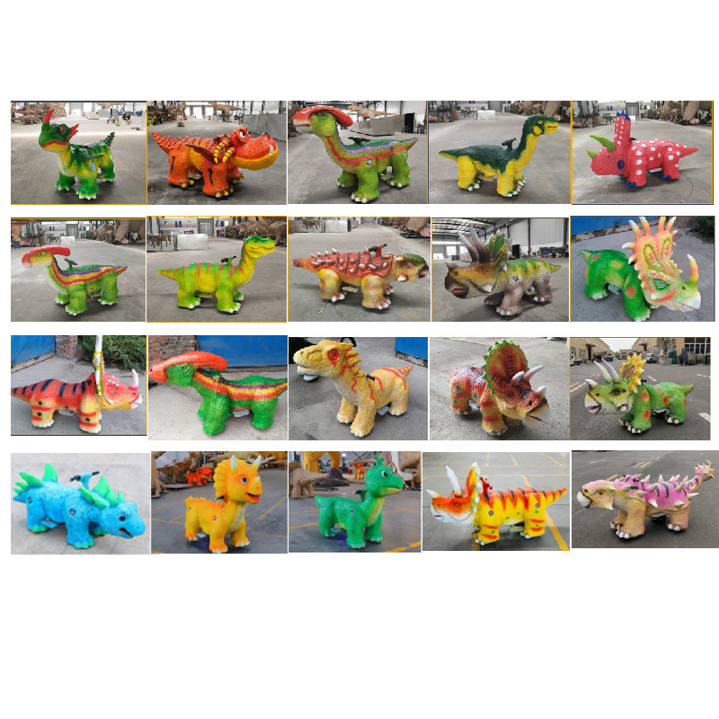 Electric Ride On Dinosaur Walking Robot Cartoon Animatronic Dinosaur Ride For Kid