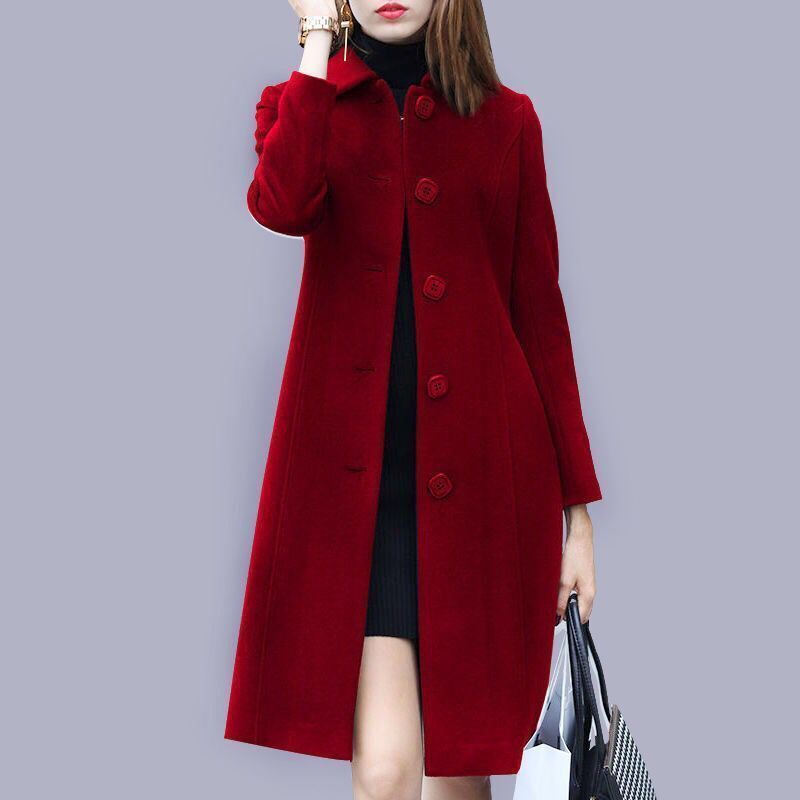 Wholesale New Winter Women's Fashion Warm Casual Coat Women Long Slim Jacket Windbreaker Cloak Topcoat Coats