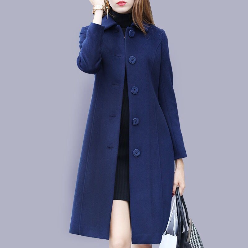 Wholesale New Winter Women's Fashion Warm Casual Coat Women Long Slim Jacket Windbreaker Cloak Topcoat Coats