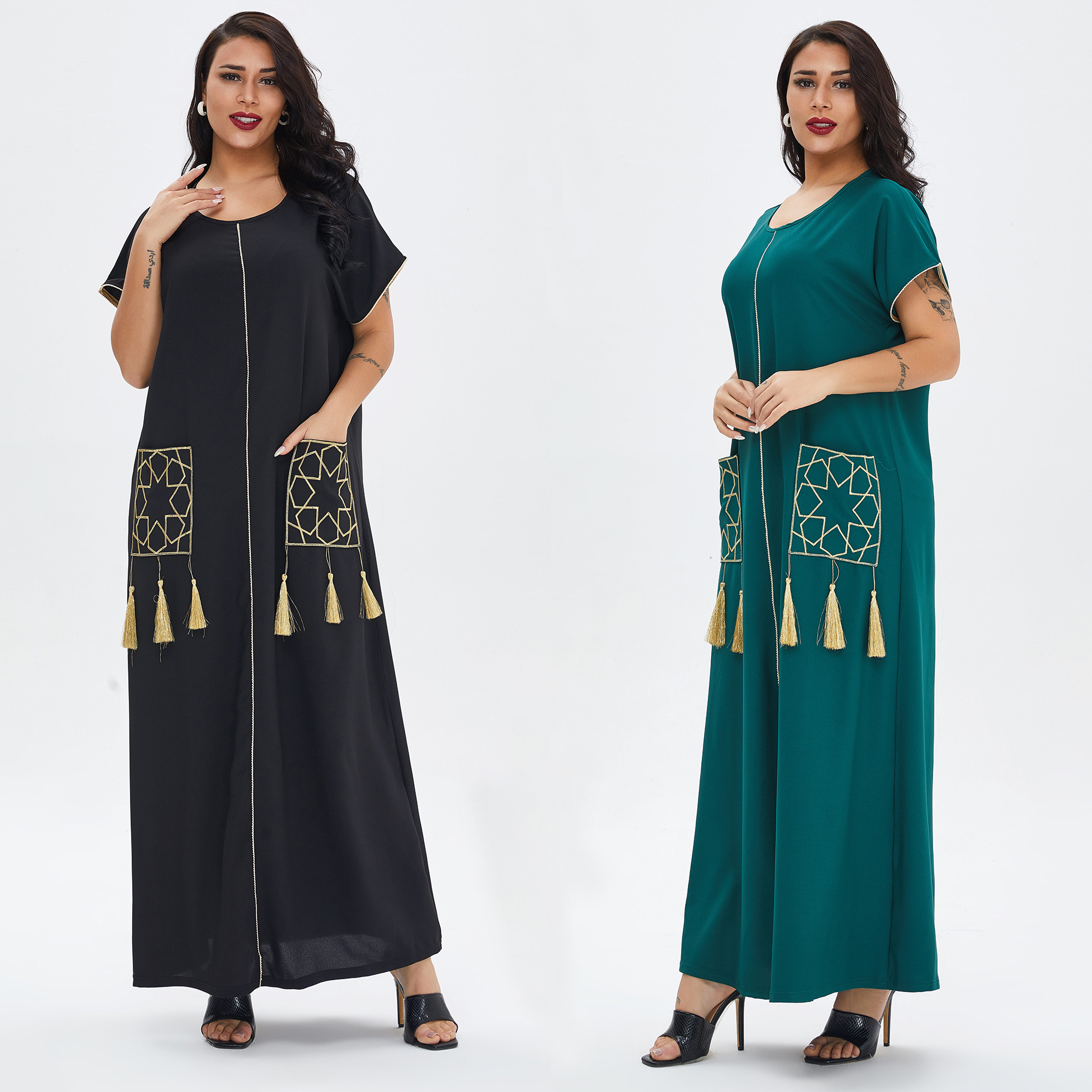 Wholesale Arab Gown Women's Sleepwear Pajamas Robe Home Night Dresses Muslim Dress Maxi Kaftan Caftan Islamic Clothing