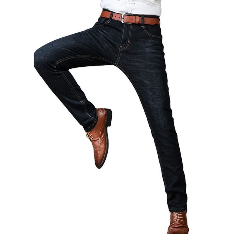 Wholesale 2023 Trending Jean Slim Fit Pants Classic Business Jean Stretch Jeans Male Brand Men's Pant Trousers