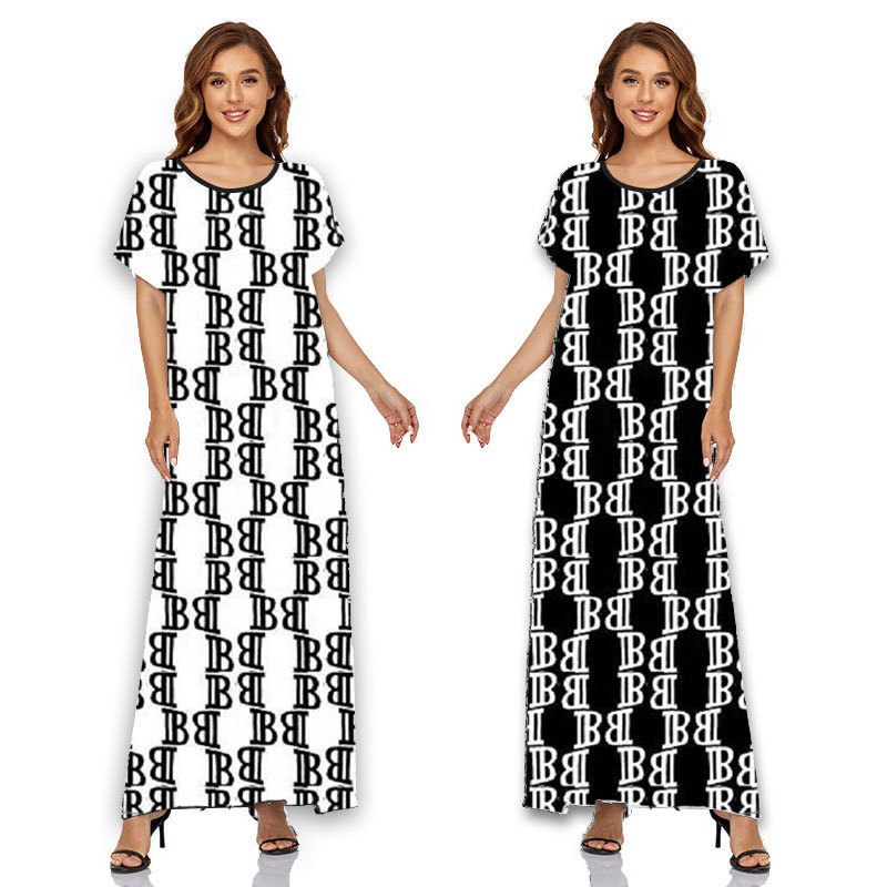 Wholesale 2023 Summer Designer Fashion Branded Elegant Ethnic Clothing Ladies Robe Casual Womans Maxi Dress Dresses