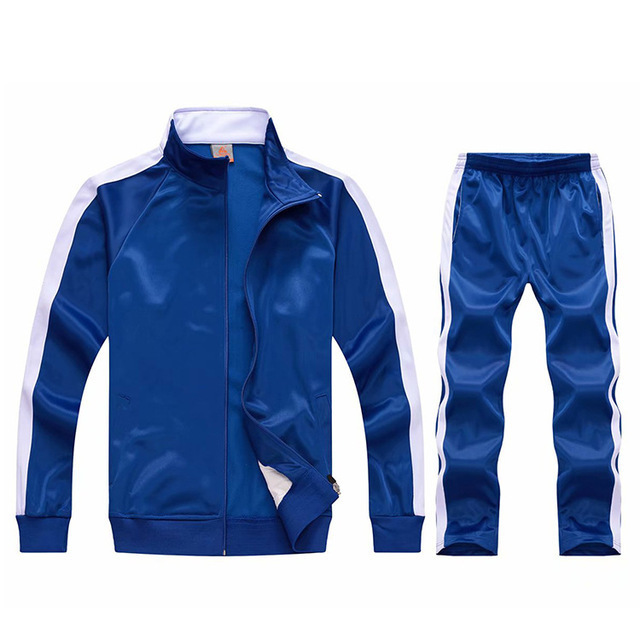 Dropshipping Design Custom Men's Sweatsuit Side Stripe Children's Sports Training Jogging Suit Tracksuit