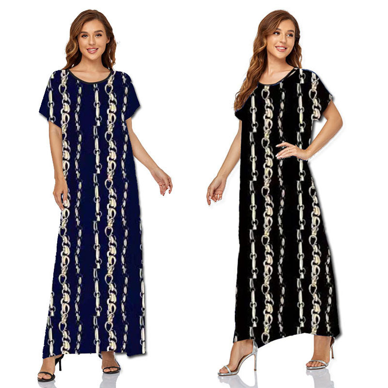 Wholesale 2023 Summer Designer Fashion Branded Elegant Ethnic Clothing Ladies Robe Casual Womans Maxi Dress Dresses