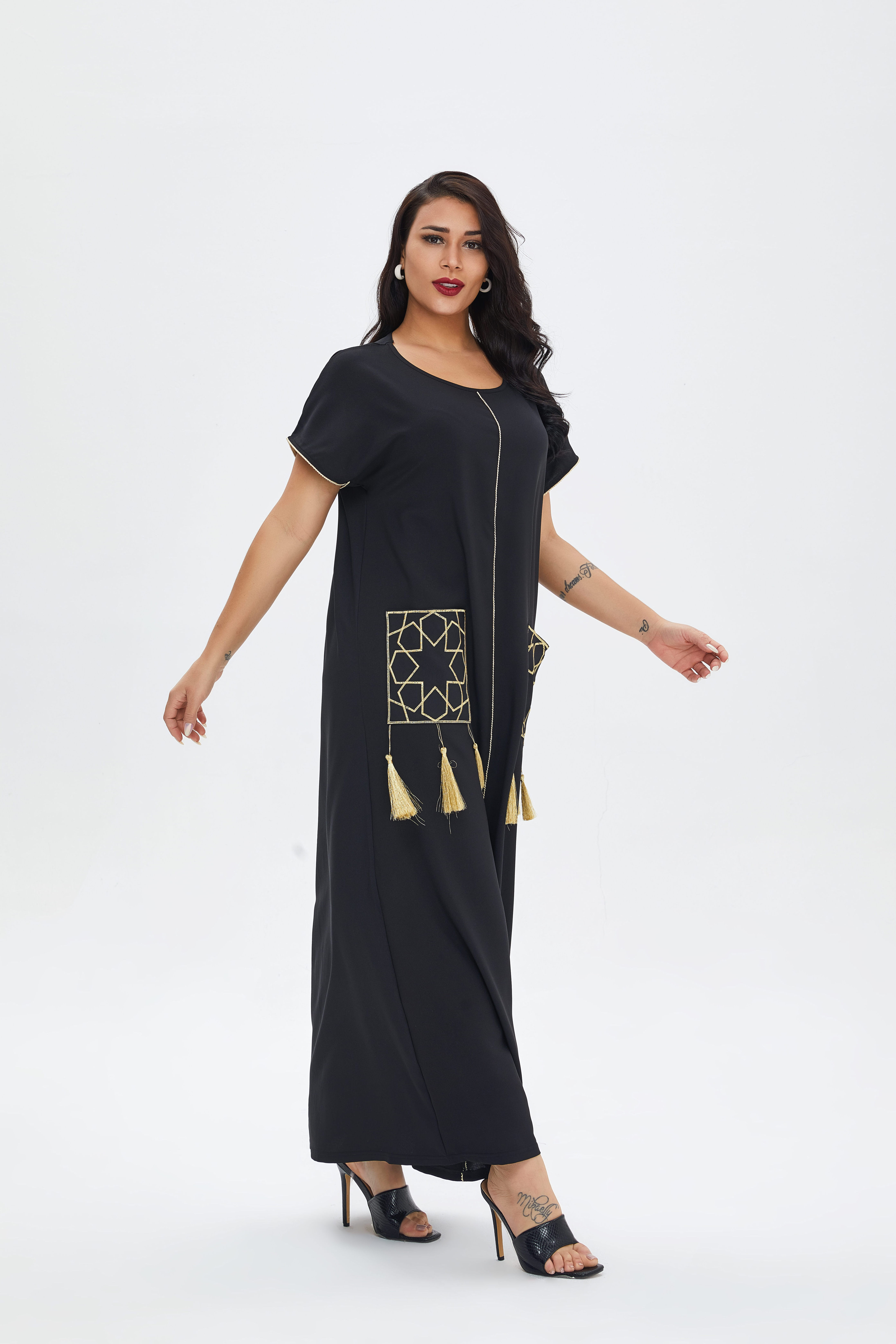 Wholesale Arab Gown Women's Sleepwear Pajamas Robe Home Night Dresses Muslim Dress Maxi Kaftan Caftan Islamic Clothing