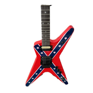 Red.Flag DimeBag Wash-.burn Electric Guitar Dean Solid Wood Rare Hot Sale