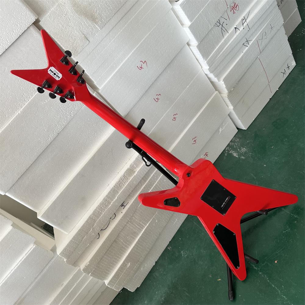 Red.Flag DimeBag Wash-.burn Electric Guitar Dean Solid Wood Rare Hot Sale