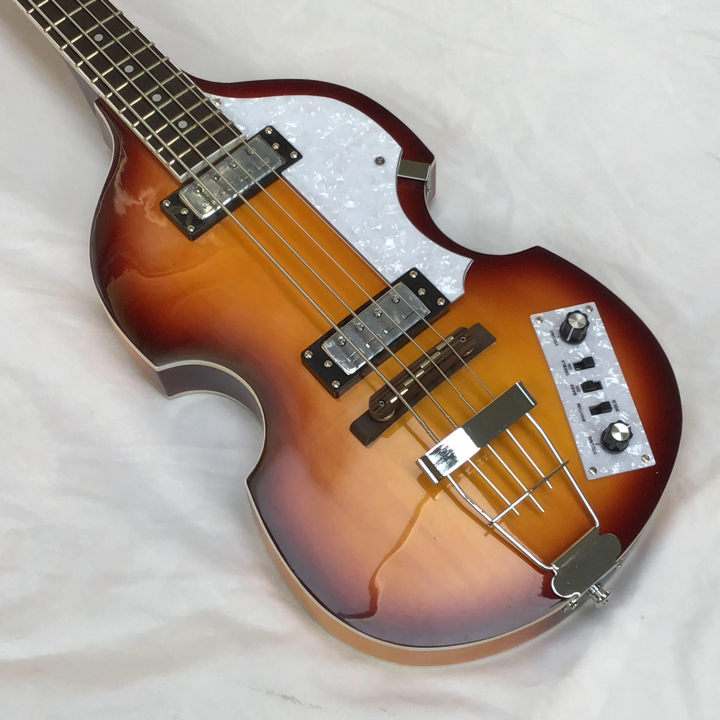 Hofner Electric Bass Guitar with Sunburst Color 4-String Mahogany Body in Stock Fast Free Shipping