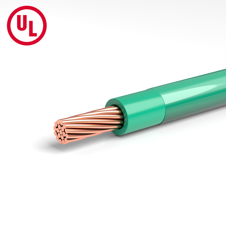 Factory Price UL listed UL AWG Wire 600V AWG 4/0 3/0 2/0 1/0 1 2 4 THHN THWN Copper Electric Cable Building Wire