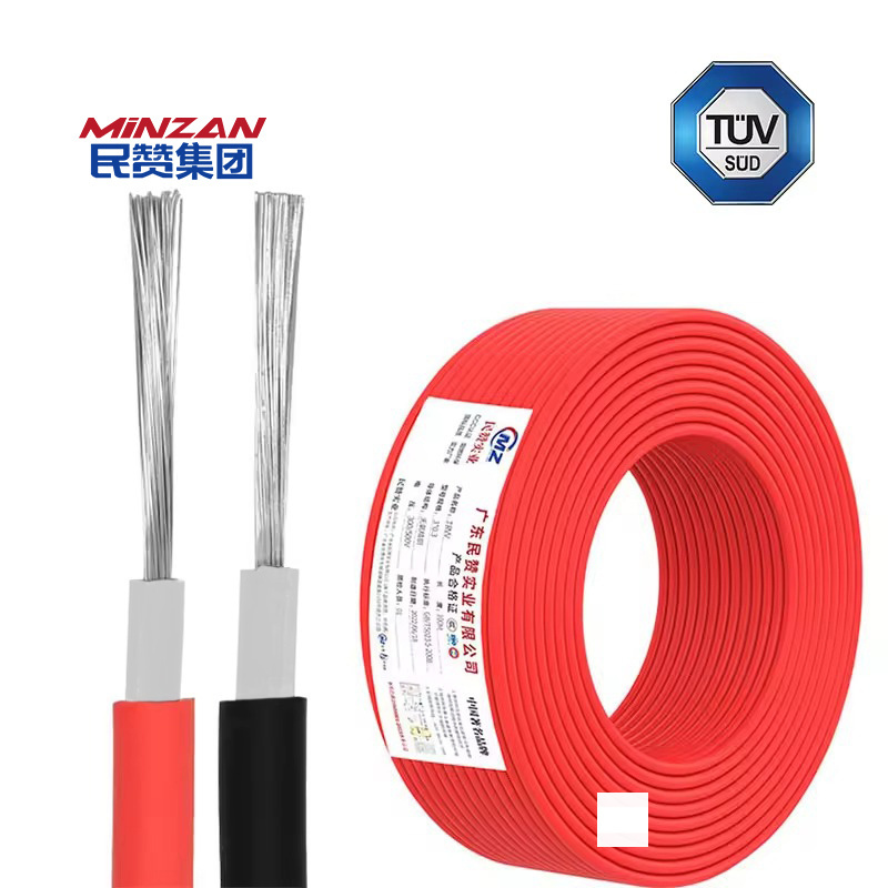 H1Z2Z2-K PV1-F UL4703 TUV 1.5/1.0kv Tinned Copper 2.5mm 4mm 6mm 10mm 16mm DC XLPE PV Wire Cable Solar Wire Cable For Solar Panel