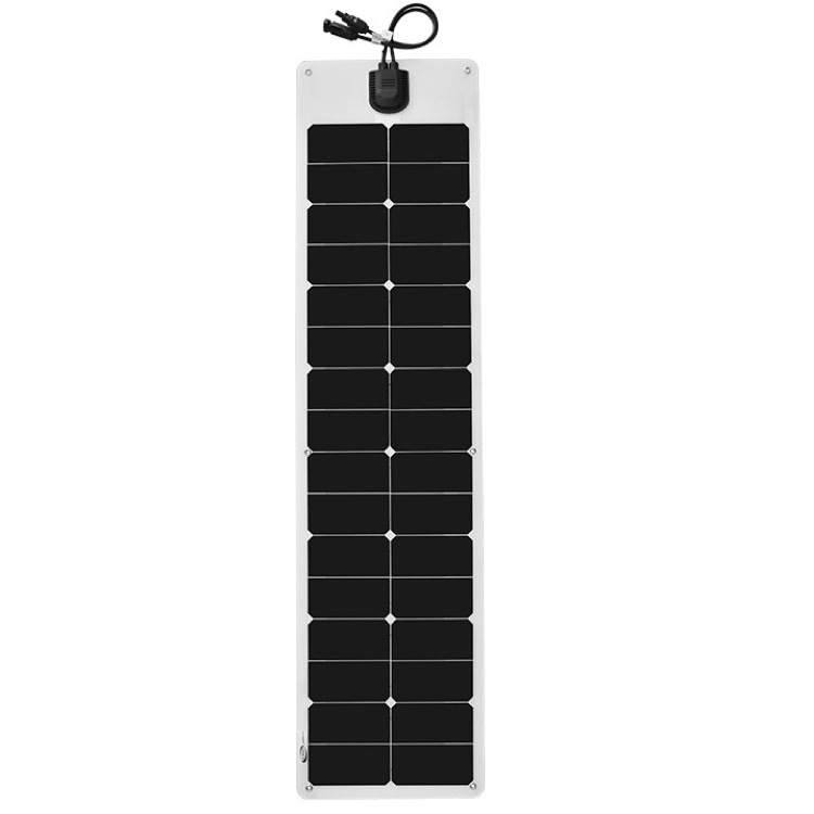 Custom size sunpower solar panel portable 12V 18V Sunpower 50W ETFE thin film Flexible solar panel