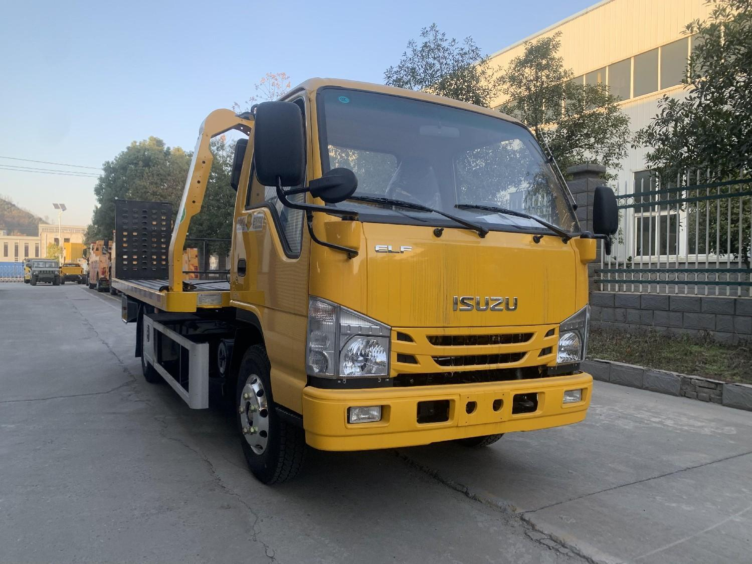 ISUZU 4*2 road removal wrecker new high quality flat-bed tow truck with the capacity of 3ton wrecker Rescue recovery Platform